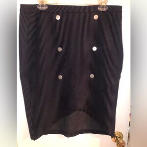 Navy pinstriped Skirt